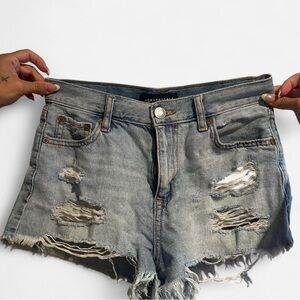 AEROPOSTALE Distressed Denim Shorts